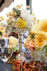 close floral table shot